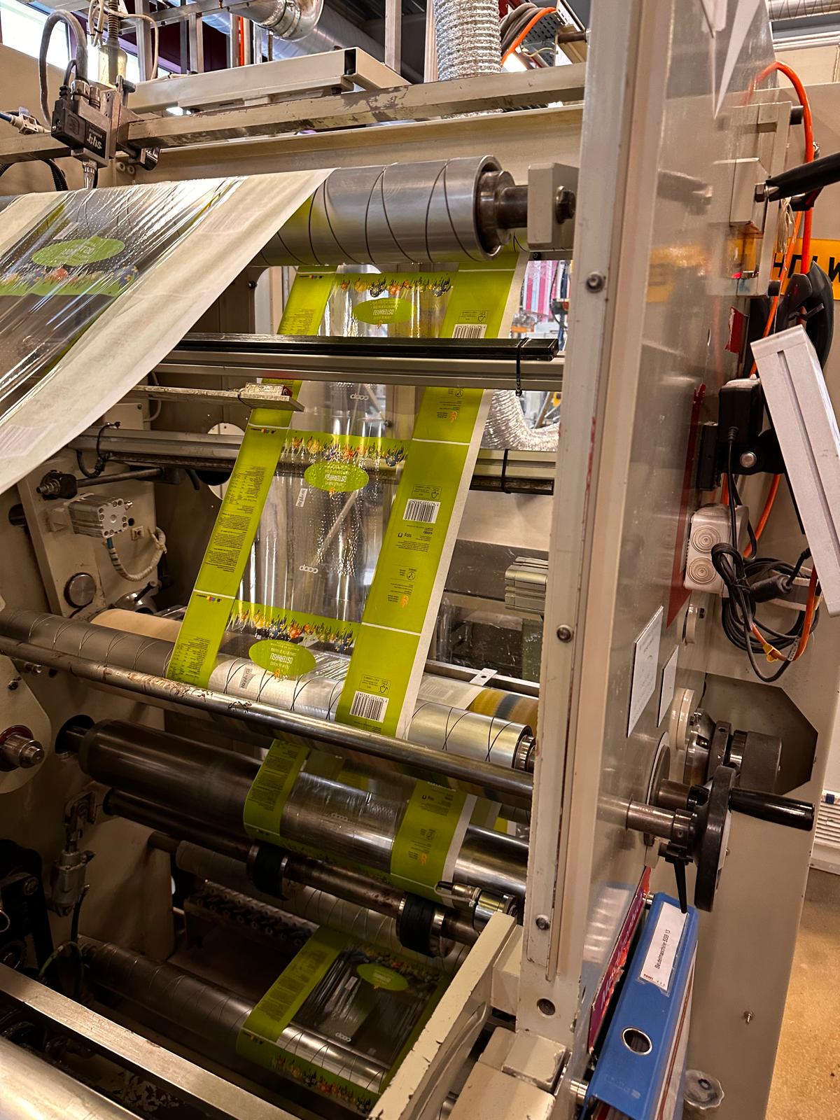 Printing section, web path