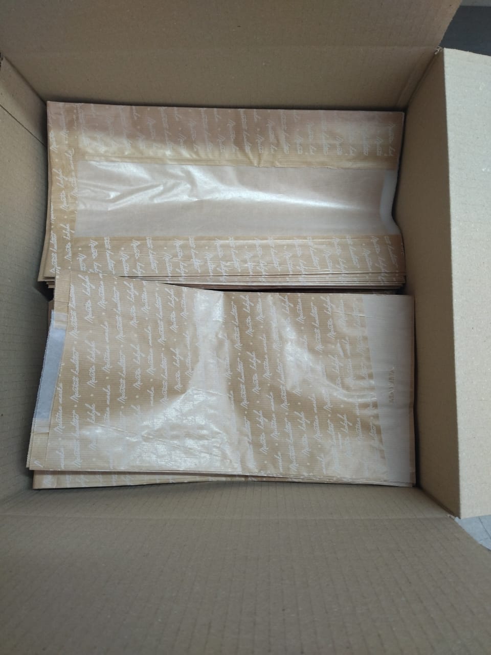Finished sachet bags with window